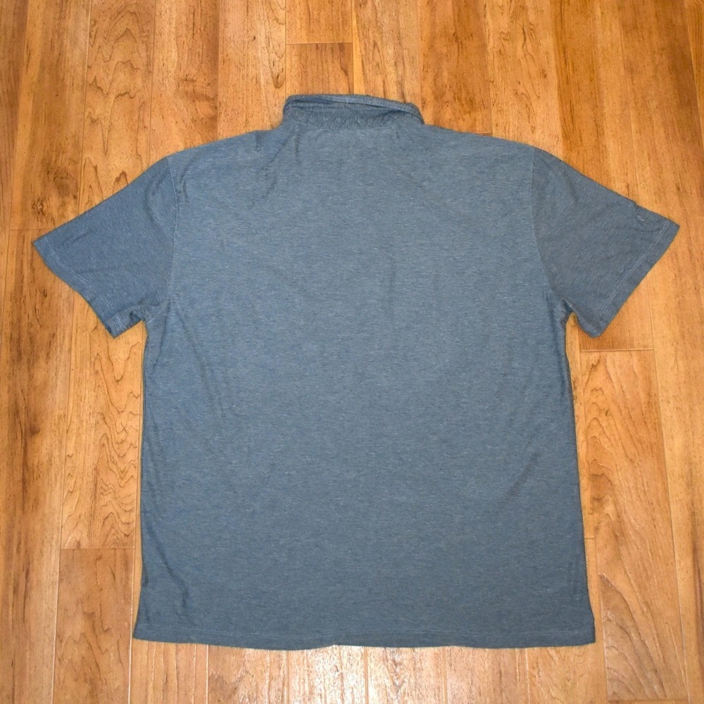 Vuori Strato Tech Polo Mens‎ XXL Blue Short Sleeve Performance Shirt - Picture 2 of 5